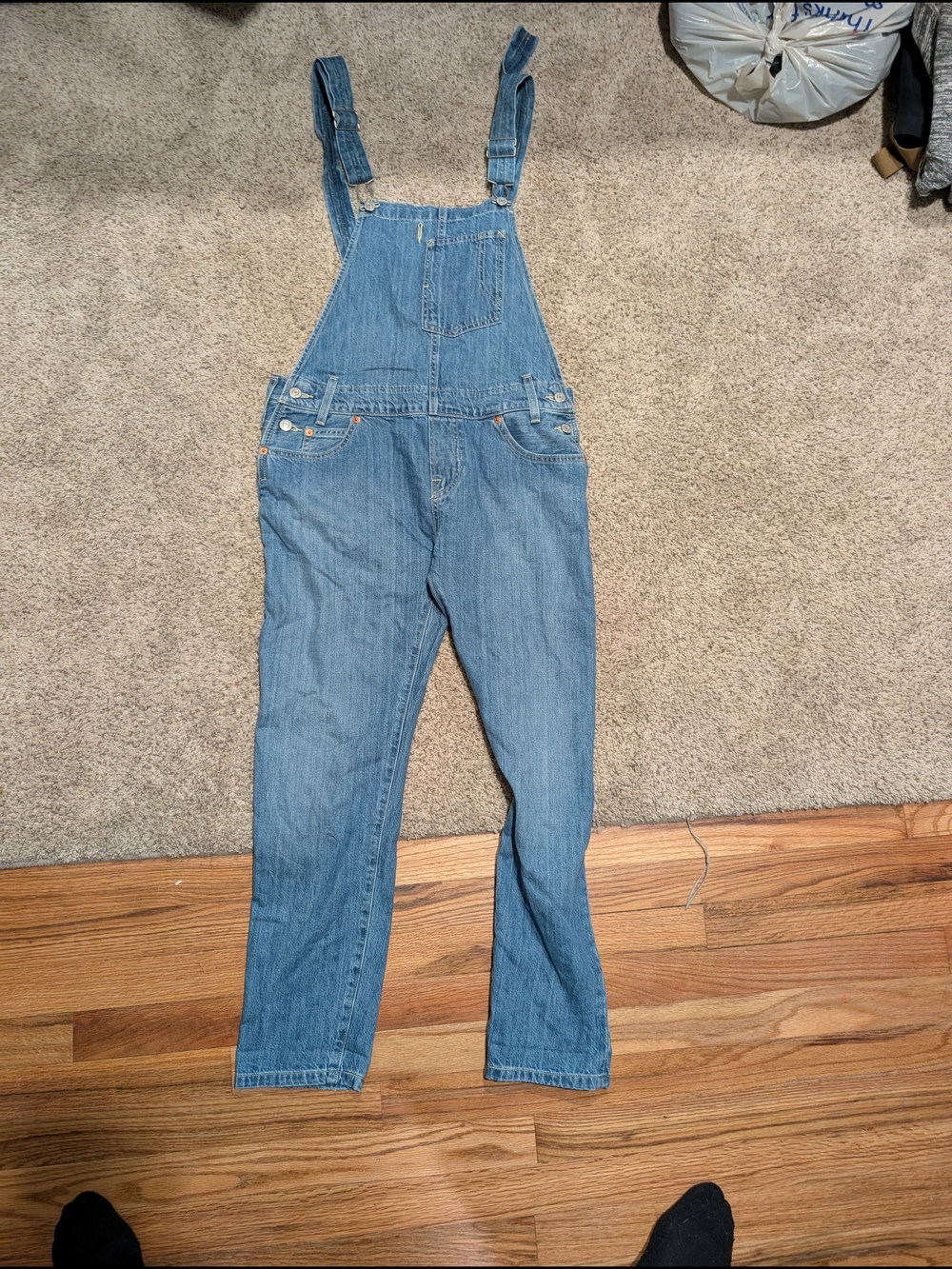 Women's Classic Light Blue Denim Overalls